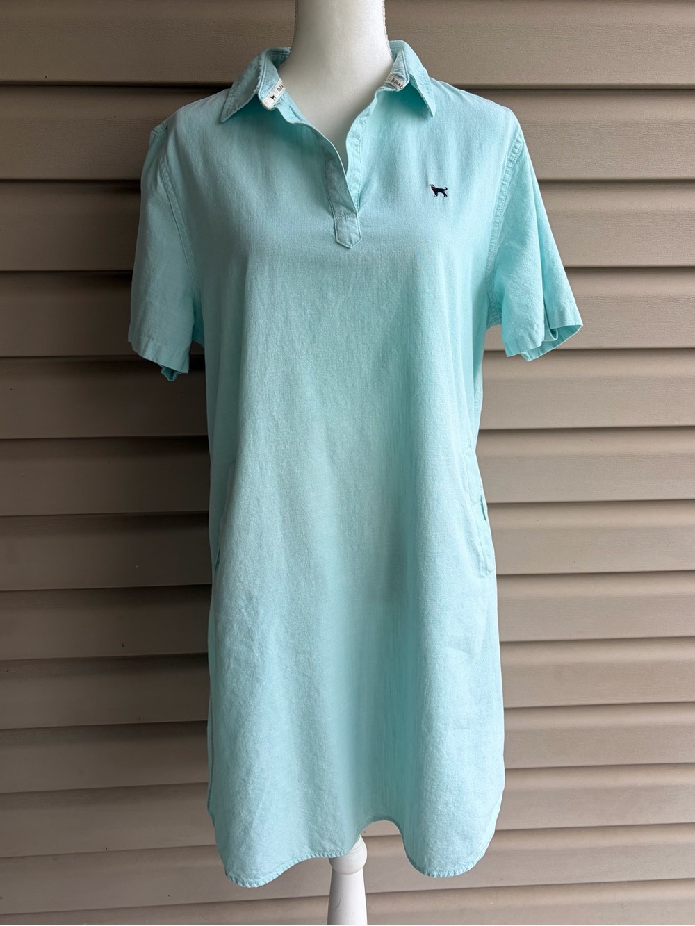 •The Black Dog• Mint Green Chambray Dress - Size XL